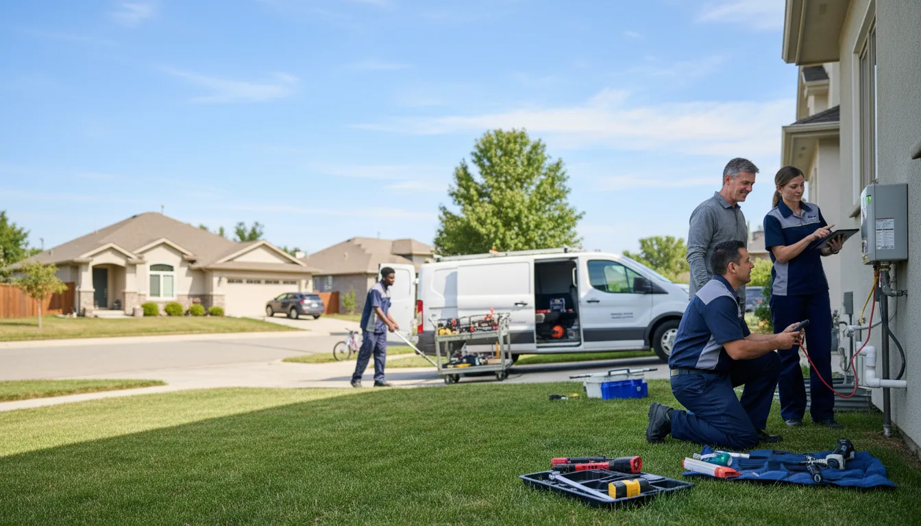 Tankless water heater service in Rhome, TX